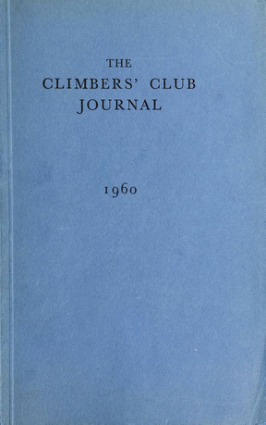 Climbers' Club 1960 Journal cover